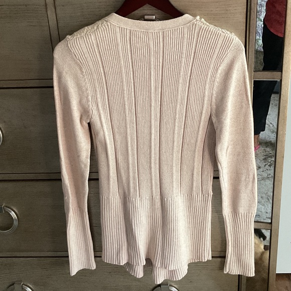 Free People Cream Floral Lace Cardigan, size L, new - Picture 2 of 6